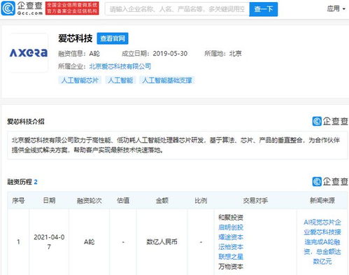 愛(ài)芯科技獲數(shù)億元A輪融資，啟明創(chuàng)投與聯(lián)想之星領(lǐng)投，加速AI視覺(jué)芯片賽道布局
